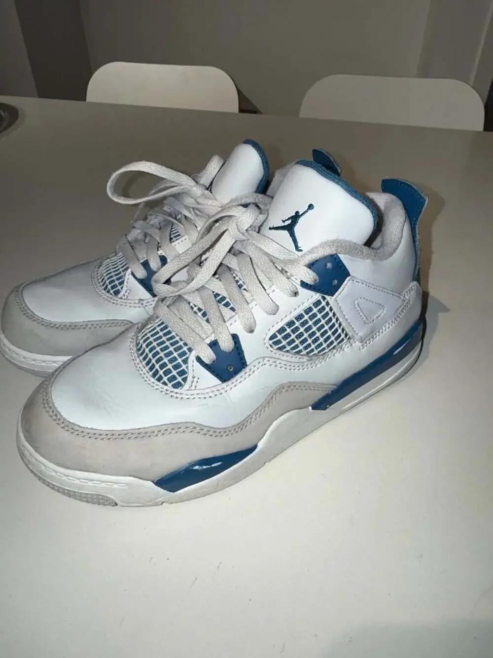 Nike Air Jordan 4 Retro Military Blue GS Size 3Y